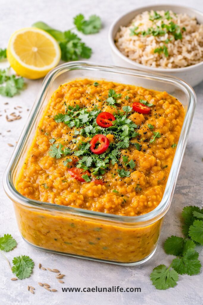 anti-inflammatory meal prep turmeric lentil dal