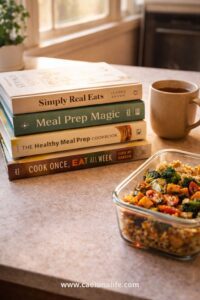best meal prep books for women over 40 kitchen counter