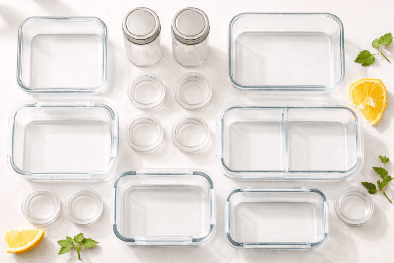 best meal prep containers for women 2025 flat lay