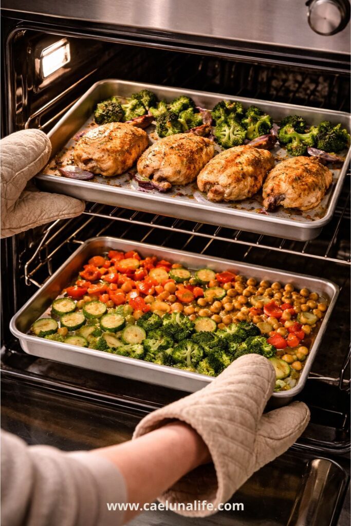 easy meal prep ideas sheet pan chicken roasted vegetables