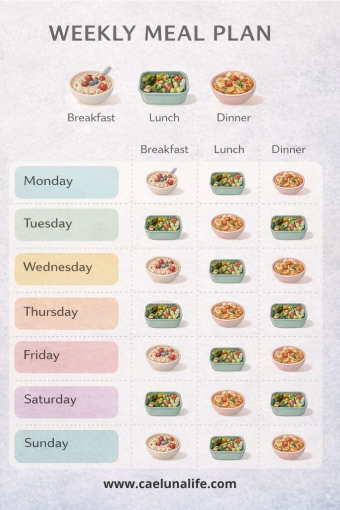 what to eat in a week healthy 7 day meal plan overview