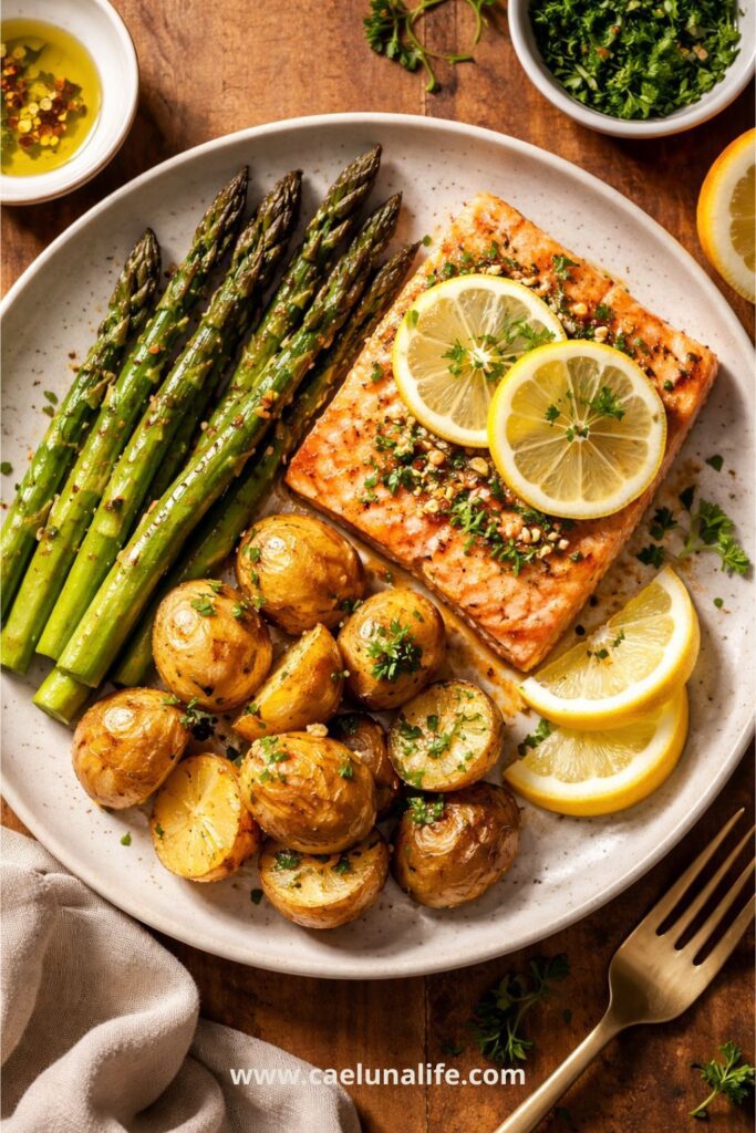 what to eat in a week healthy dinner salmon asparagus