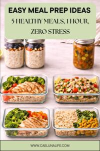easy meal prep ideas 5 meals 1 hour zero stress