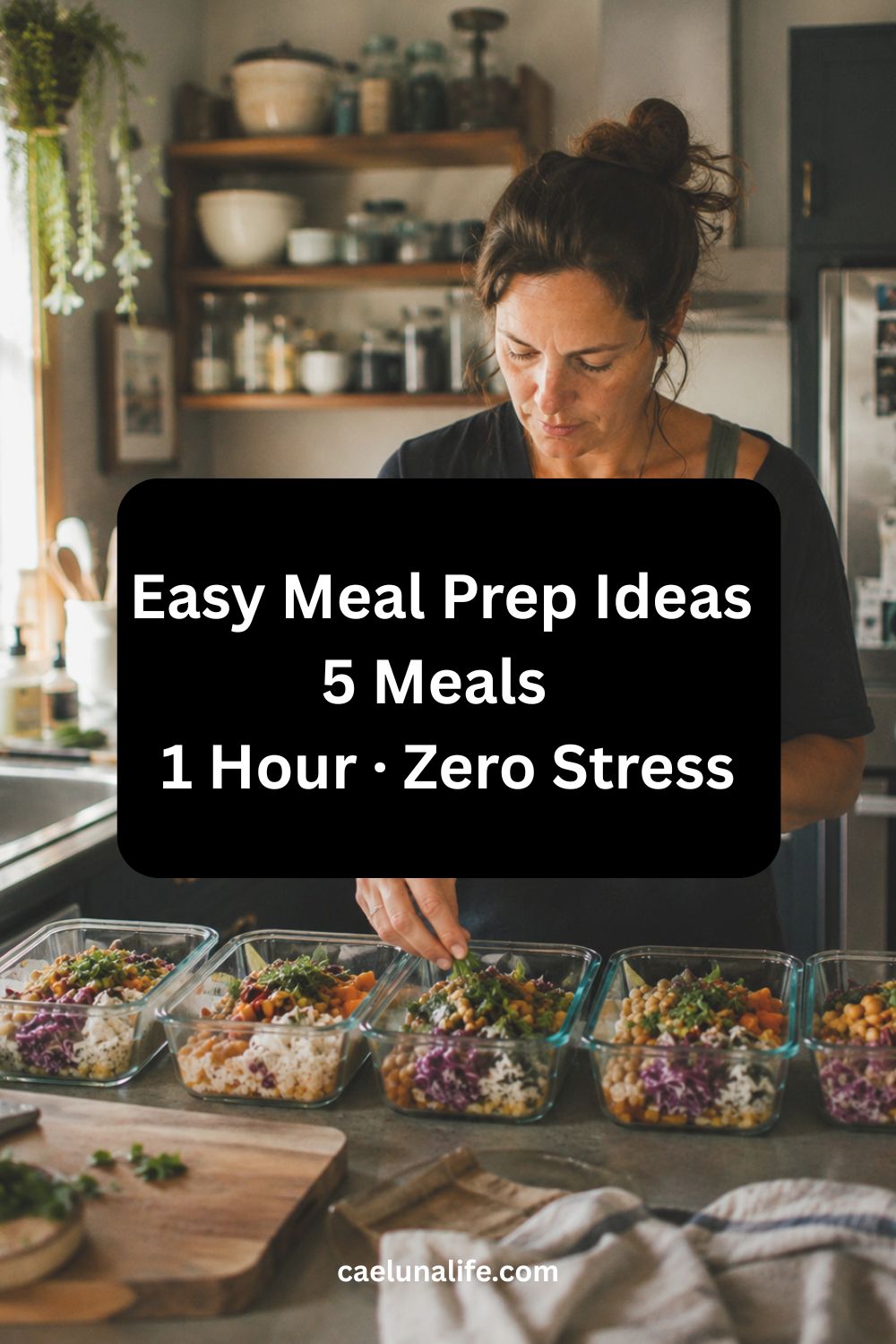 Easy meal prep ideas for busy women - 5 healthy meals ready in one hour